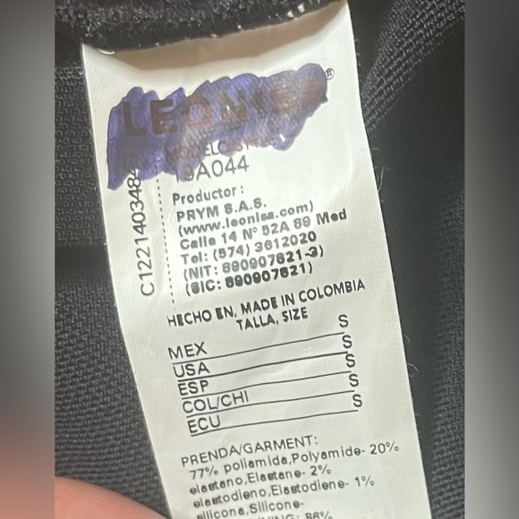 Leonisa Sculpting Macrame Back One-piece Swimsuit size Small - Picture 11 of 11